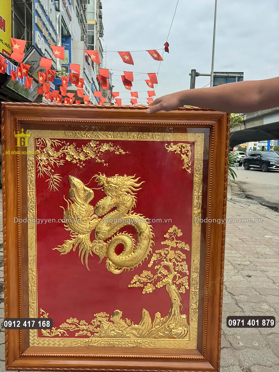 Khung tranh bằng gỗ ch&ograve; chỉ